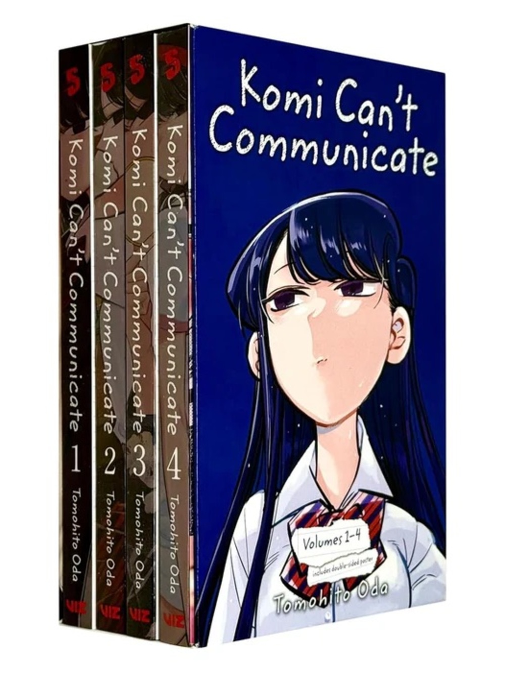 Komi Can't Communicate Volumes 1-4 Manga Box Set - Blue Cover